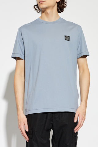 Stone Island GREY T-shirt with logo patch 3