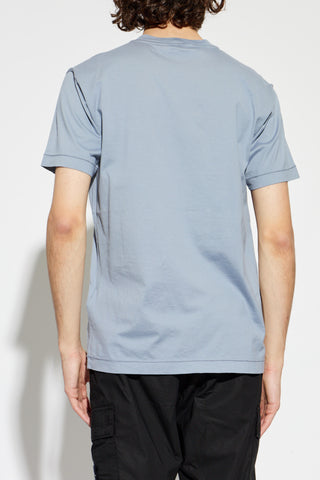 Stone Island GREY T-shirt with logo patch 4