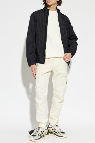 Stone Island cream Sweatshirt with printed logo 2