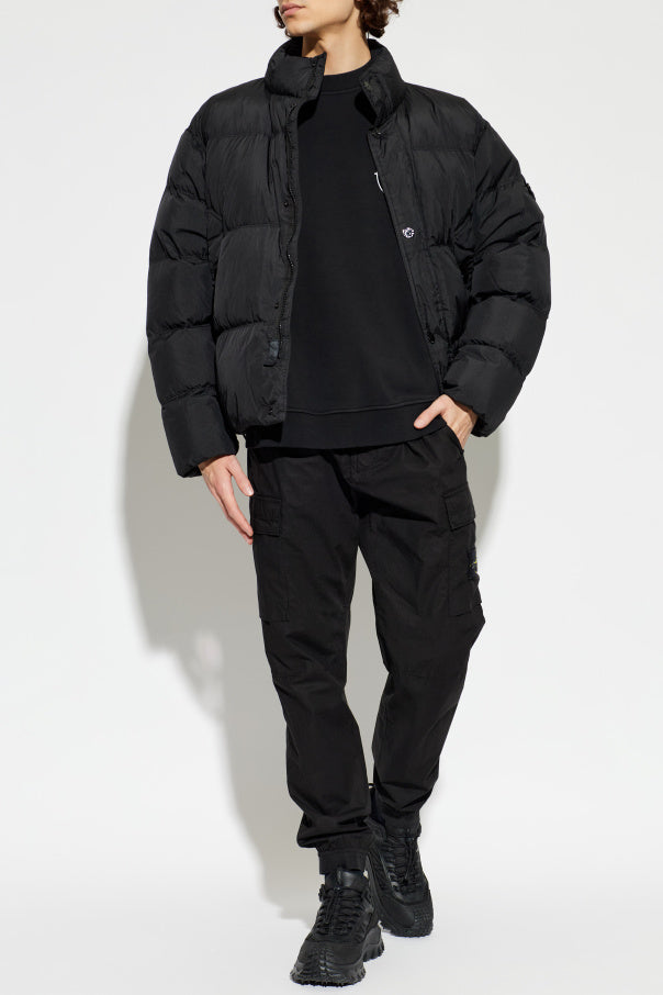 Stone Island BLACK Sweatshirt with printed logo 2