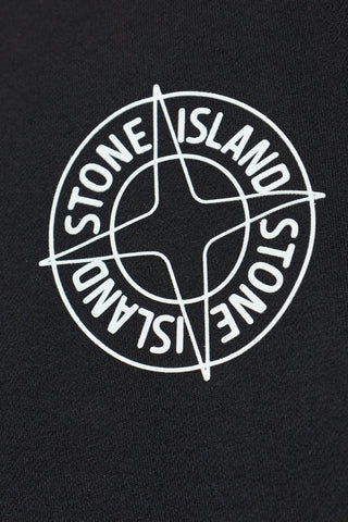 Stone Island BLACK Sweatshirt with printed logo 5