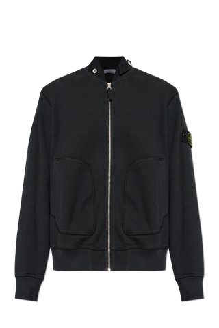 Stone Island BLACK Zip-up sweatshirt 1