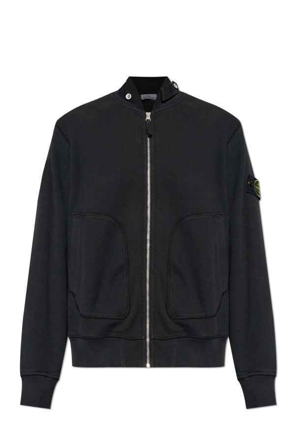 Stone Island BLACK Zip-up sweatshirt 1