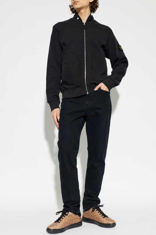 Stone Island BLACK Zip-up sweatshirt 2