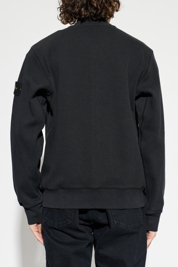 Stone Island BLACK Zip-up sweatshirt 4