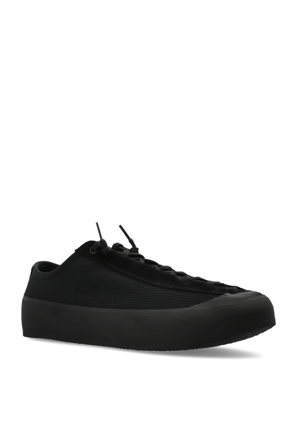Stone Island BLACK Sports shoes with logo patch 4