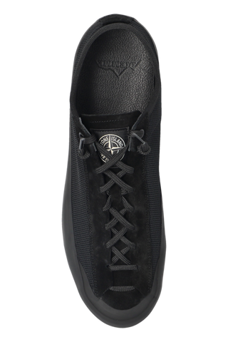 Stone Island BLACK Sports shoes with logo patch 6