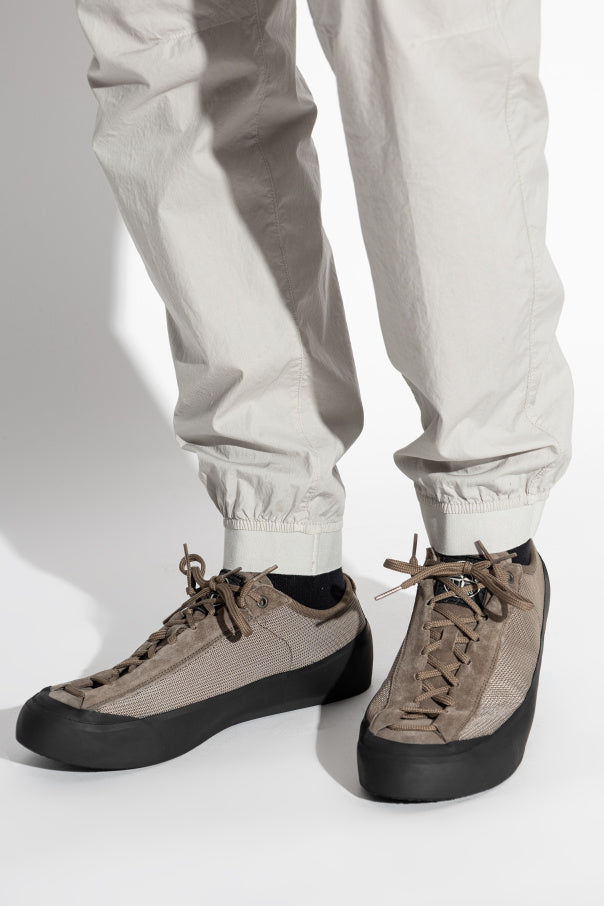 Stone Island GREY Sports shoes with logo patch 2