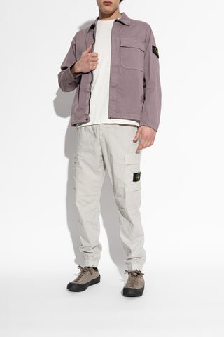 Stone Island GREY Sports shoes with logo patch 3