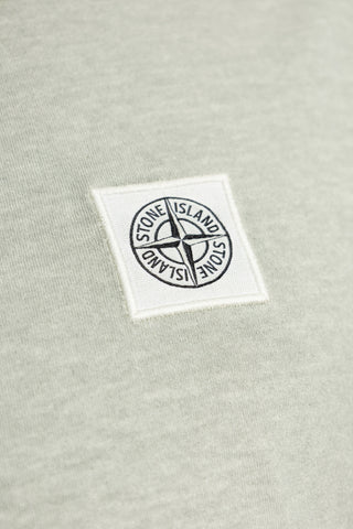 Stone Island GREEN T-shirt with logo patch 5