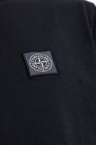 Stone Island NAVY BLUE T-shirt with logo patch 5