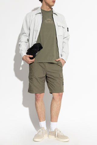 Stone Island GREEN T-shirt with print 2