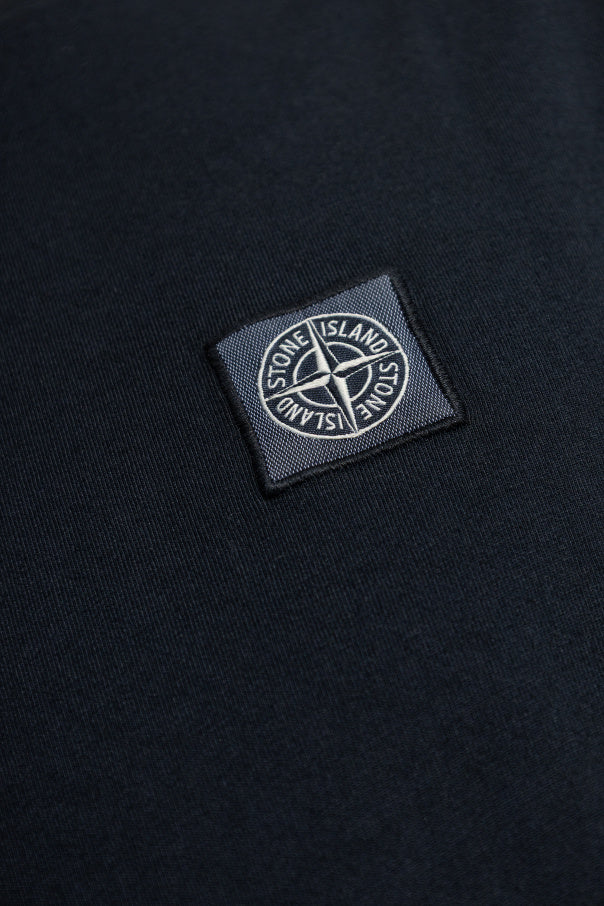 Stone Island NAVY BLUE T-shirt with logo patch 5
