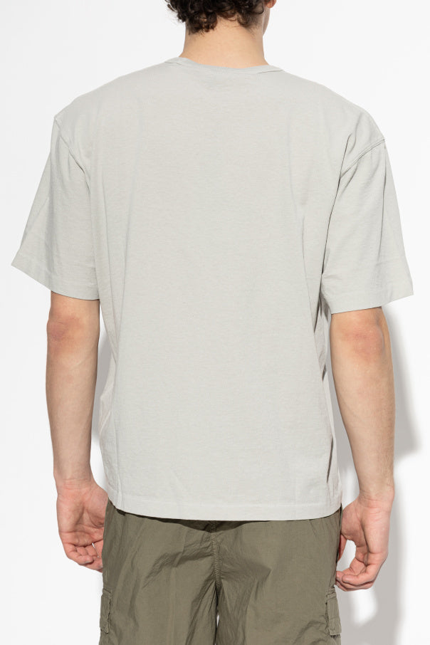 Stone Island GREY T-shirt with embroidered logo 4