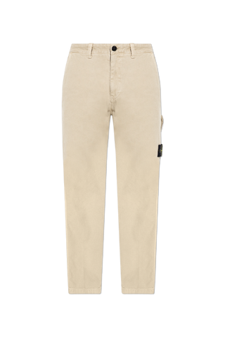 Stone Island beige Tapered-leg trousers 1