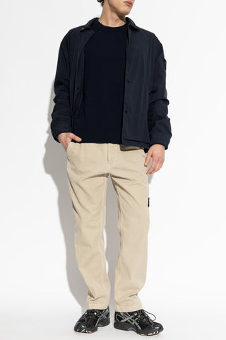 Stone Island beige Tapered-leg trousers 2
