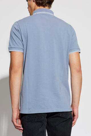 Stone Island BLUE Polo with logo patch 4