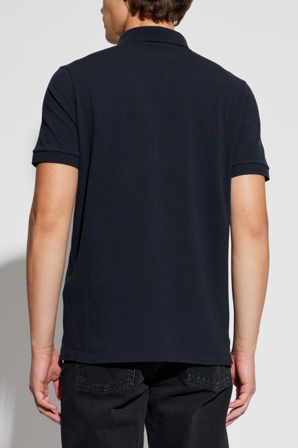 Stone Island BLACK Polo with logo patch 4