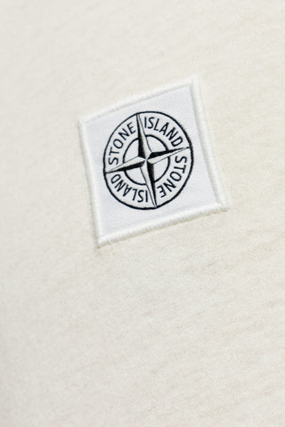 Stone Island cream T-shirt with logo patch 5