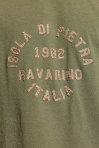 Stone Island GREEN T-shirt with embroidered logo 5