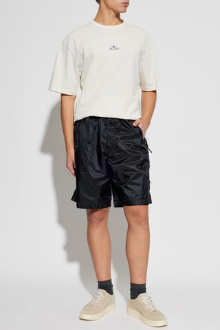 Stone Island cream T-shirt with embroidered logo 2