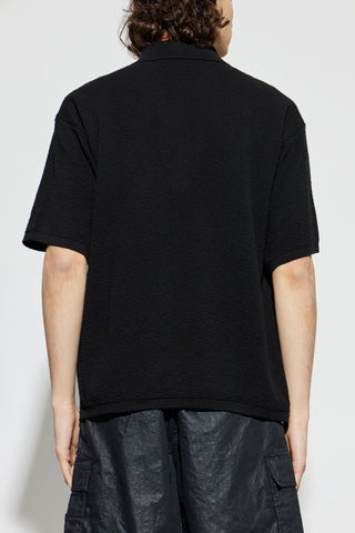 Stone Island BLACK Polo with logo patch 4