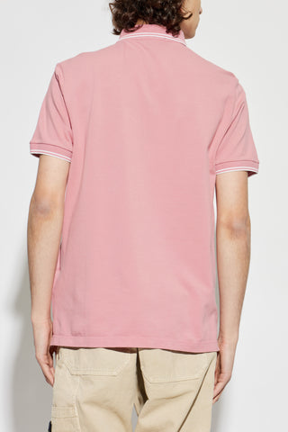 Stone Island PINK Polo with logo patch 4