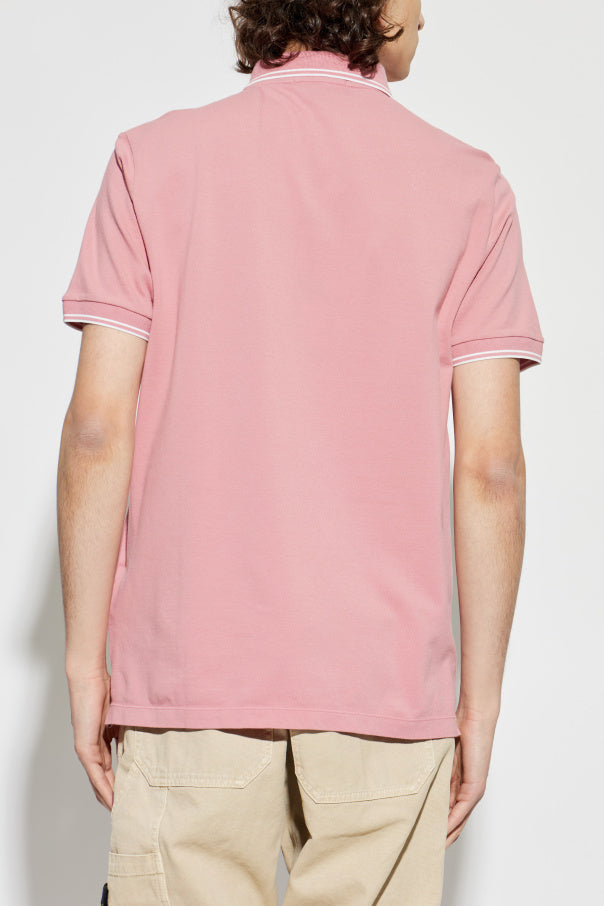 Stone Island PINK Polo with logo patch 4