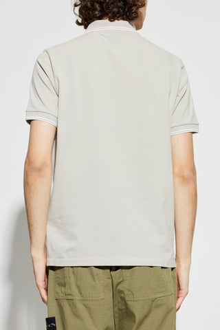 Stone Island GREY Polo with logo patch 4