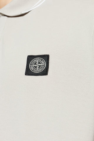 Stone Island GREY Polo with logo patch 5