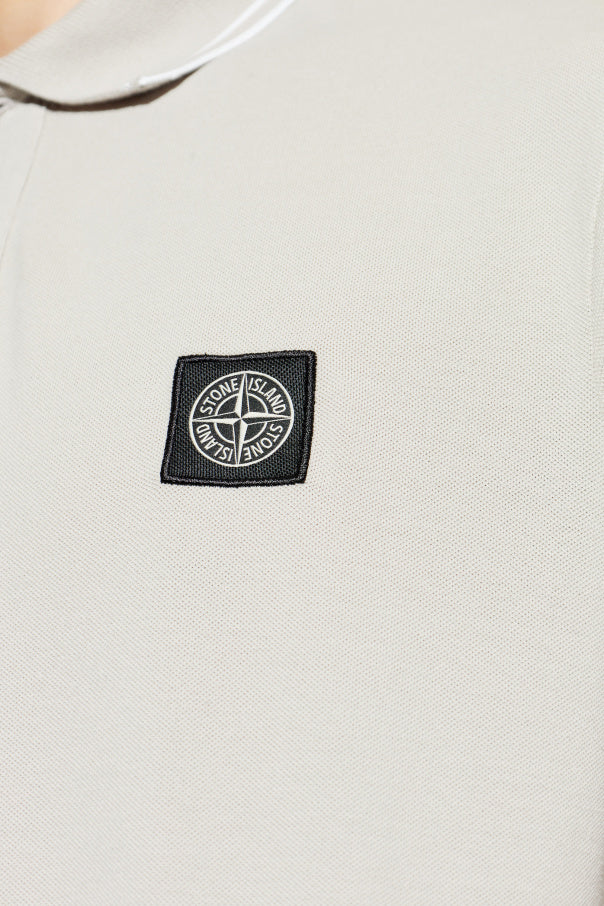 Stone Island GREY Polo with logo patch 5