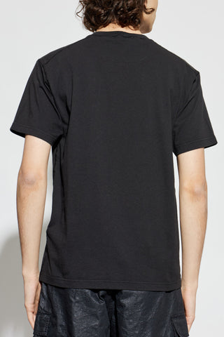 Stone Island BLACK T-shirt with pocket 4