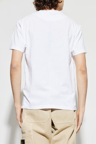 Stone Island WHITE T-shirt with pocket 4