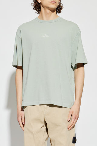 Stone Island GREEN T-shirt with embroidered logo 3