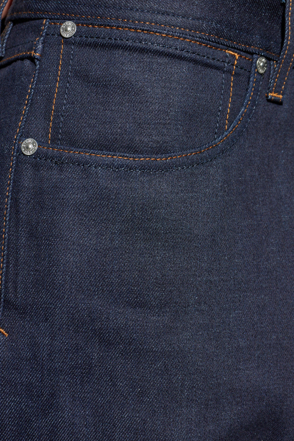Stone Island NAVY BLUE Jeans with tapered legs 5