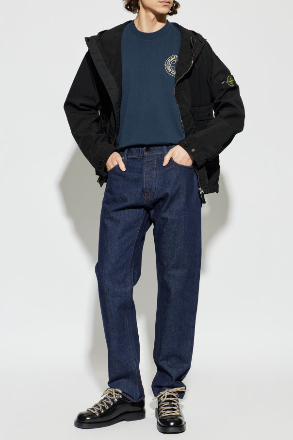 Stone Island NAVY BLUE Jeans with tapered legs 2