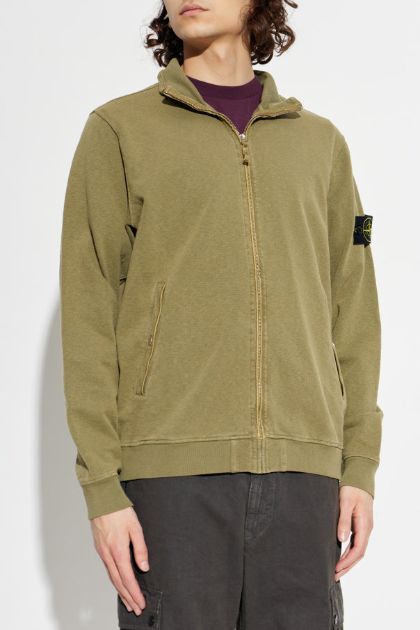 Stone Island GREEN Sweatshirt with logo patch 3