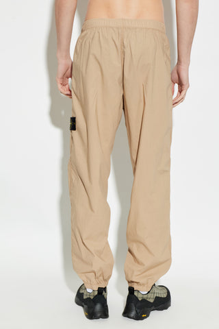 Stone Island BROWN Trousers with logo patch 4