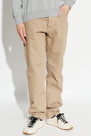 Stone Island BROWN Jeans with logo patch 3