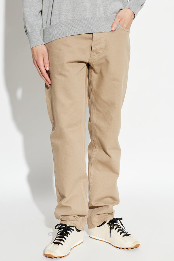 Stone Island BROWN Jeans with logo patch 3