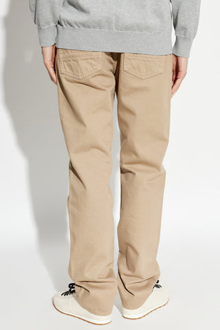 Stone Island BROWN Jeans with logo patch 4