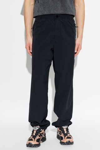 Stone Island BLACK Trousers with logo patch 3