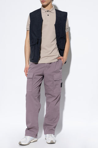 Stone Island PURPLE ‘Cargo’ trousers with logo patch 2
