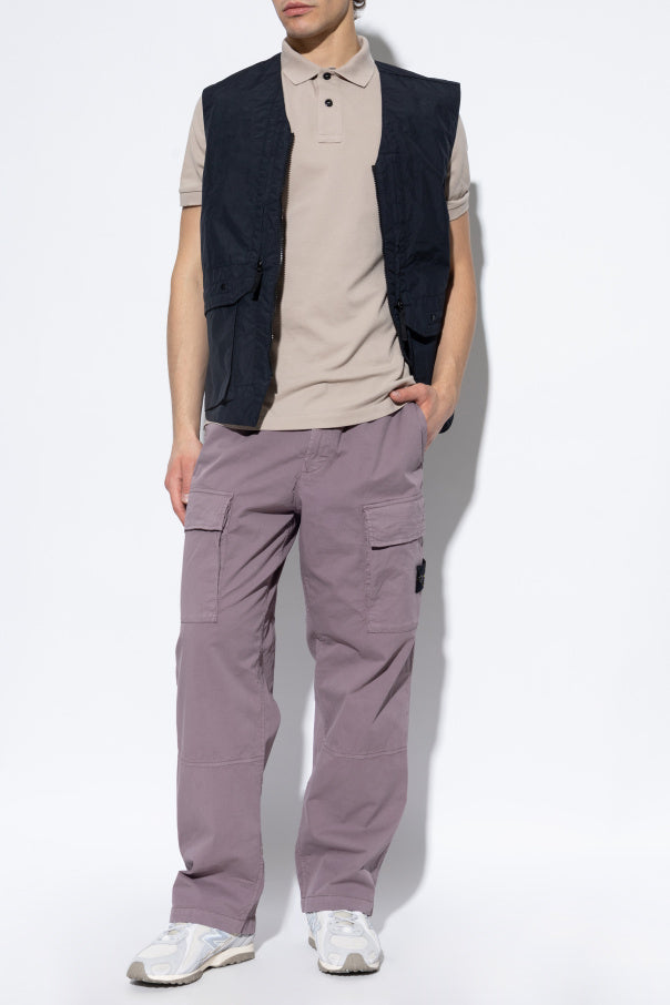 Stone Island PURPLE ‘Cargo’ trousers with logo patch 2