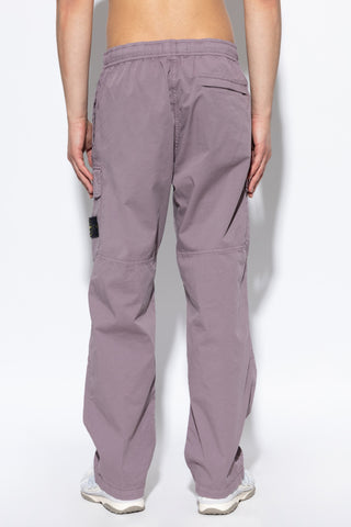 Stone Island PURPLE ‘Cargo’ trousers with logo patch 4