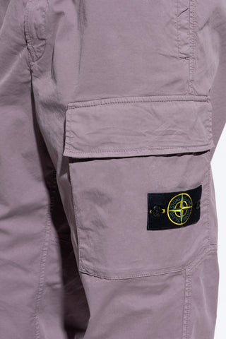 Stone Island PURPLE ‘Cargo’ trousers with logo patch 5
