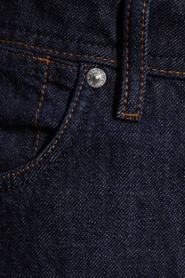 Stone Island NAVY BLUE Straight leg jeans 5