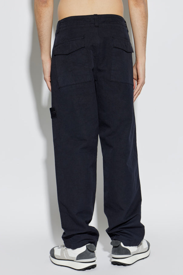 Stone Island NAVY BLUE Loose-fit trousers 4