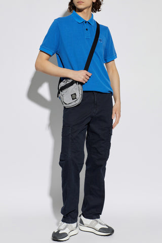 Stone Island BLUE Polo with logo patch 2