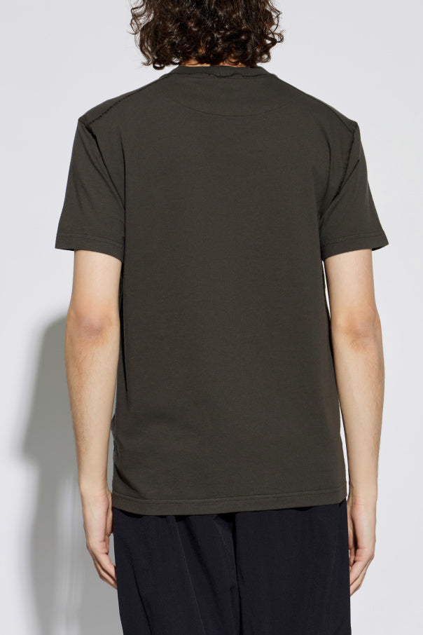 Stone Island BLACK T-shirt with logo patch 4